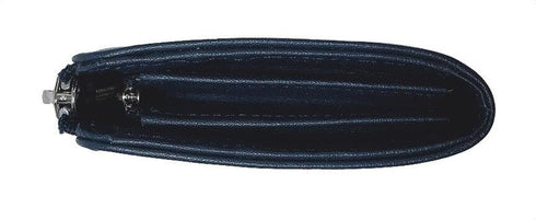 牛革ストライプ長財布(ネイビー)