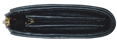 牛革ストライプ長財布(カーキ)