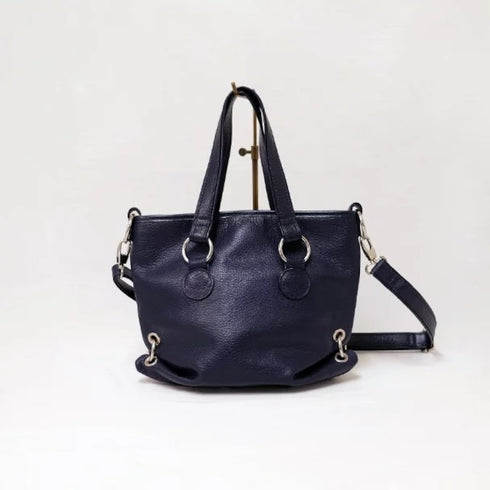 ドットレザーバッグ