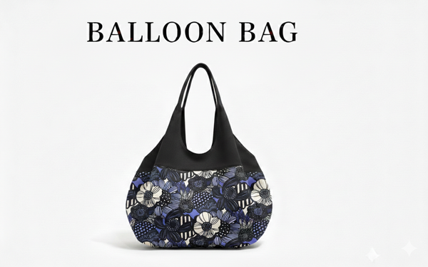 Border Balloon Bag (Black)