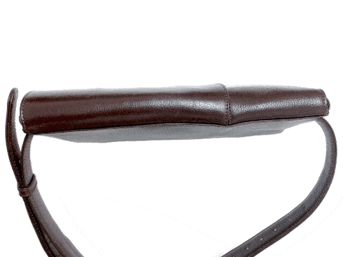 牛革ボディ&ヒップバッグ (オレンジ)