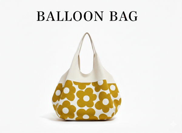 Dot Balloon Bag (Black x White Dots)