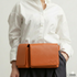 Cowhide body and hip bag (orange)
