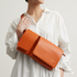 Cowhide body and hip bag (orange)