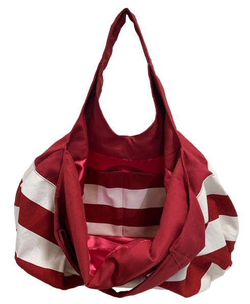 ボーダーバルーンバッグ(レッド)